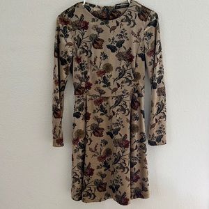 Zara Velvet Mini Dress XS